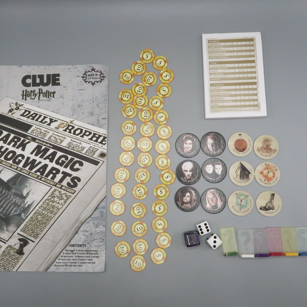 Hasbro Gaming Clue: Wizarding World Harry Potter Mystery Game Replacements Parts
